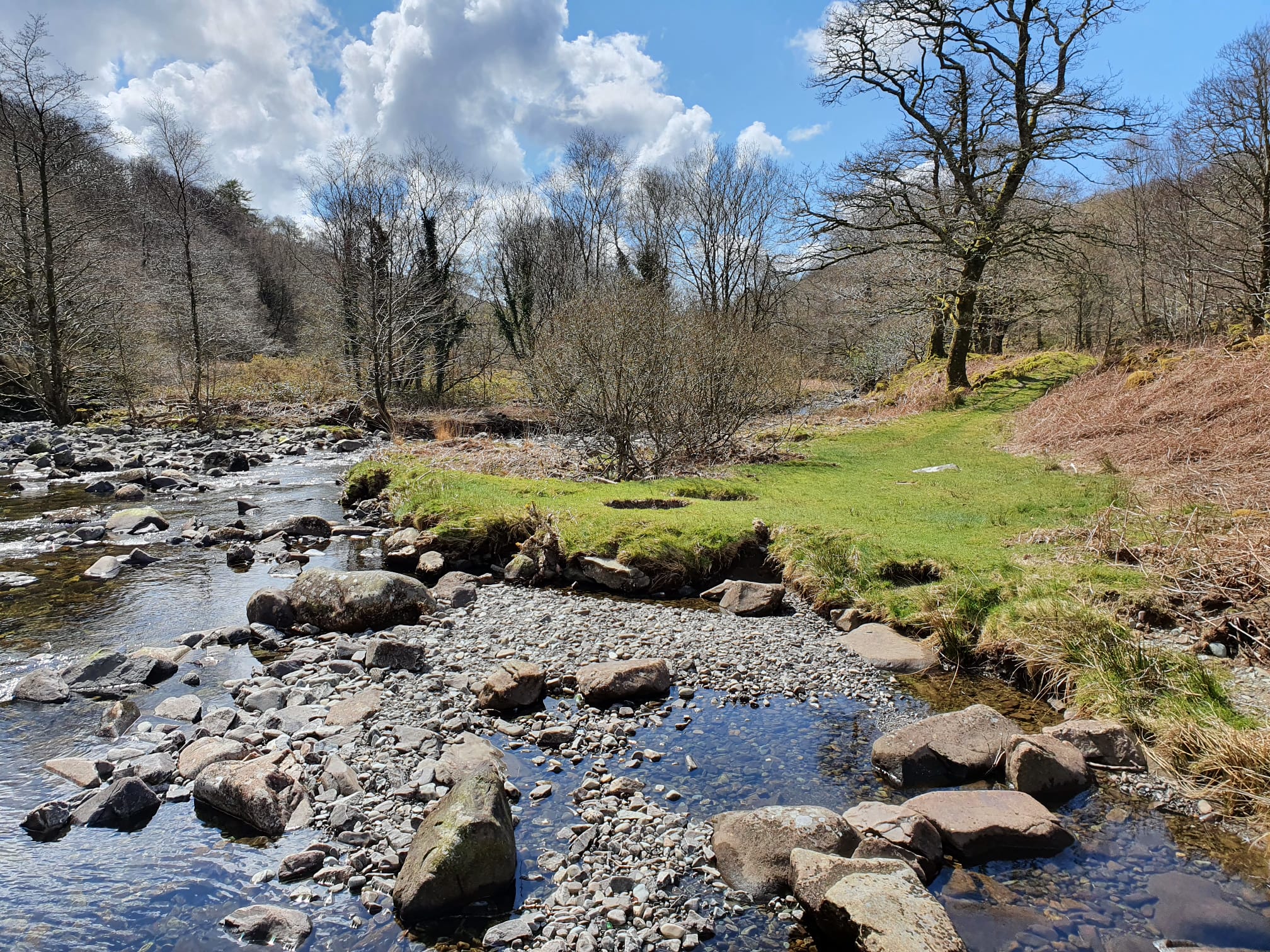 River scenery in the Derbyshire countryside